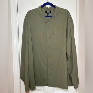 Alaskan Hardgear Free Range Ripstop Shirt‎ 3XL Slim Fit Moss Green